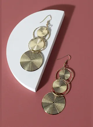 Gold Plated Designer Party Drop Earring For Women