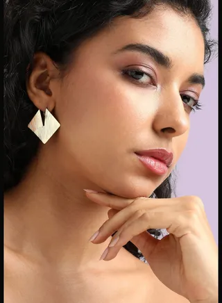 Gold Plated Designer Party Wear Drop Earring For Women