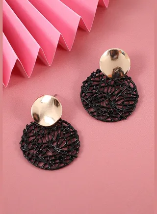 Gold Plated Designer Party Wear Drop Earring For Women