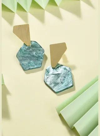 Gold Plated Designer Drop Earring