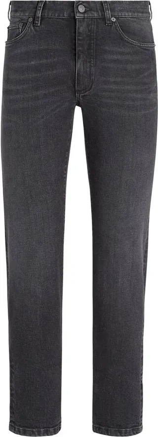 Tapered Five-Pocket Jeans