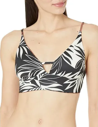 Billabong Spotted In Paradise Reversible V-Neck Cami Bikini Top (Multi) Women's Swimwear