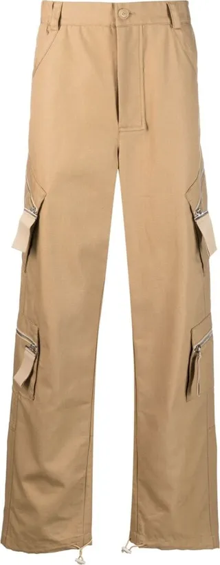 Straight-Leg Cargo Trousers