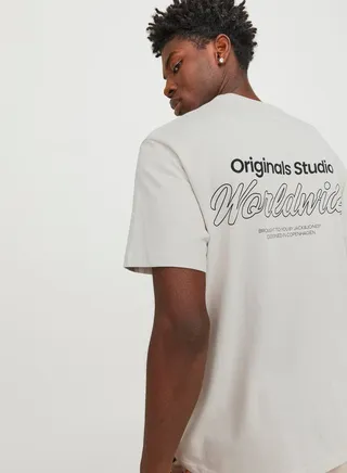 Back Printed Crew Neck T-shirt