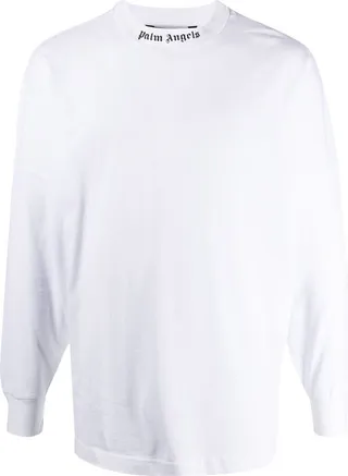 printed logo long-sleeved T-shirt