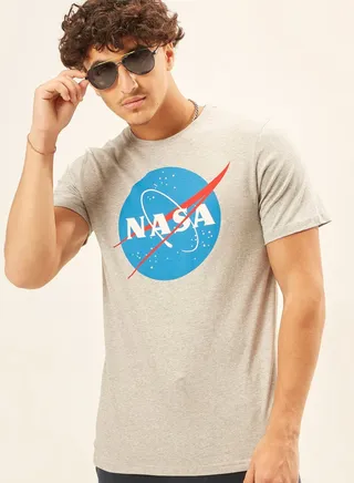 Nasa Print Crew Neck T-Shirt