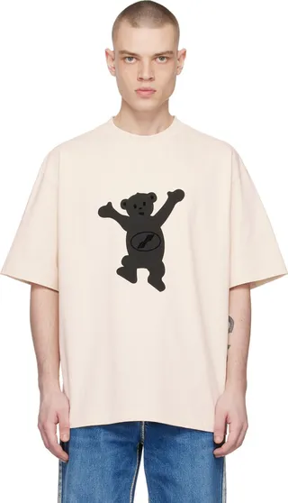 We11done Beige Teddy T-Shirt