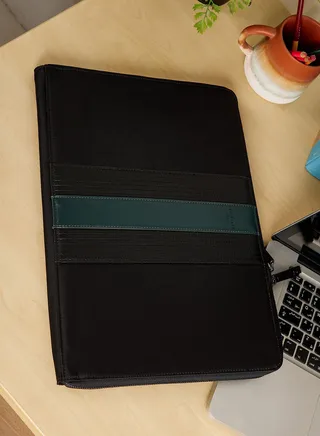 Ruxton Core Twill Pu Striped 15 Inch Laptop Case