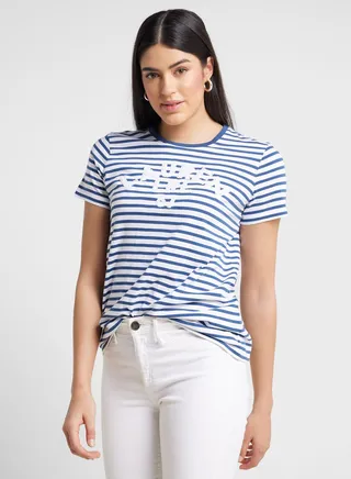 Striped Crew Neck T-Shirt