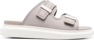 Open-Toe Touch-Strap Slippers
