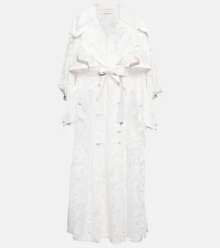 Wonderland lace trench coat