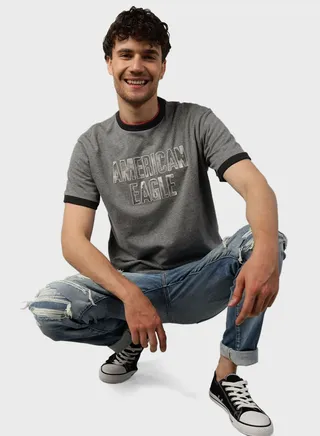 Graphic Crew Neck T-Shirt