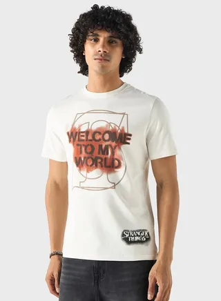 Stranger Things Graphic Print T-Shirt