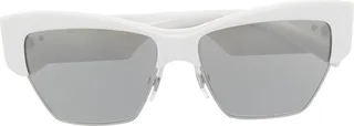 Square-Frame Logo-Plaque Sunglasses