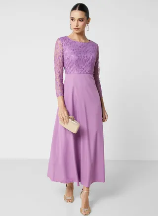 Mesh Detail Dress