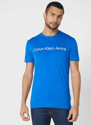 Institutional Logo Crew Neck T-Shirt