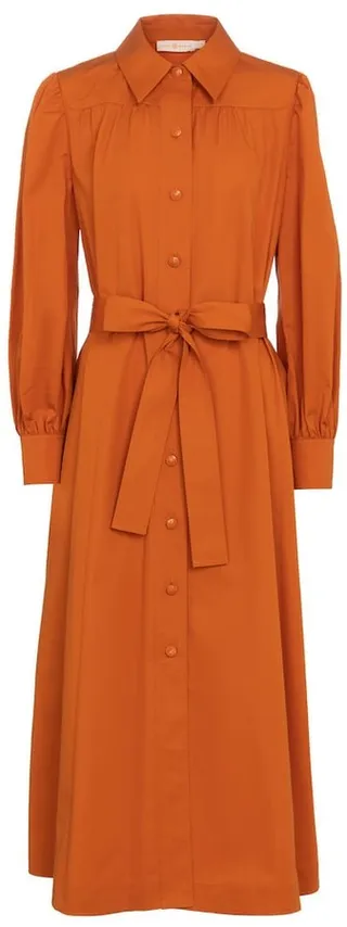 Cotton shirt dress