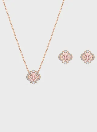 Sparkling Necklace+Earrings Set