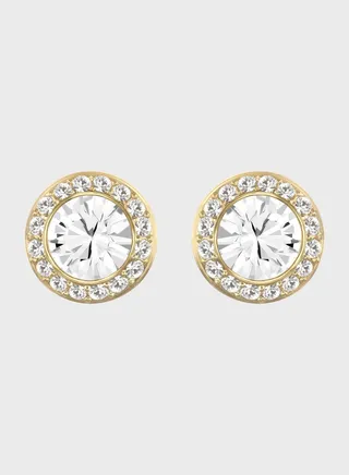 Angelic Round Stud Earrings
