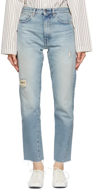 Totême Blue Twisted Seam Jeans