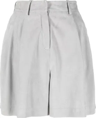 Suede High-Waisted Shorts