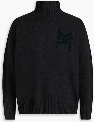 Mélange wool turtleneck sweater