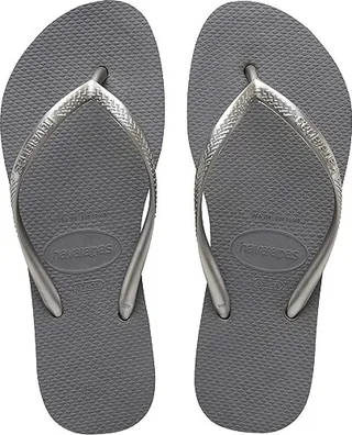 Havaianas Slim Flatform Flip-Flop Sandal (Steel Grey) Women's Shoes
