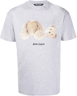 bear-print T-shirt