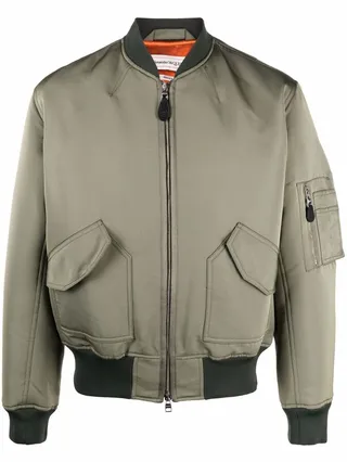 Logo-Print Bomber Jacket