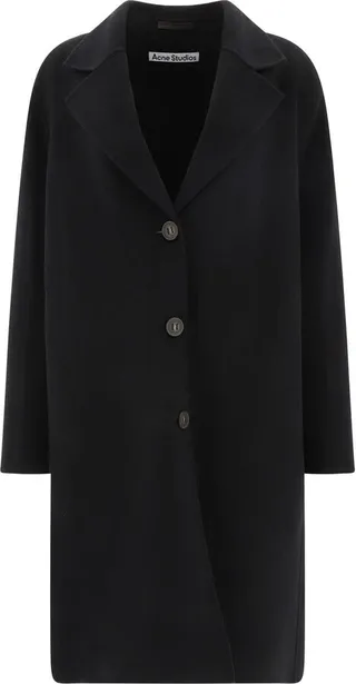 Single-breasted Buttoned Coat