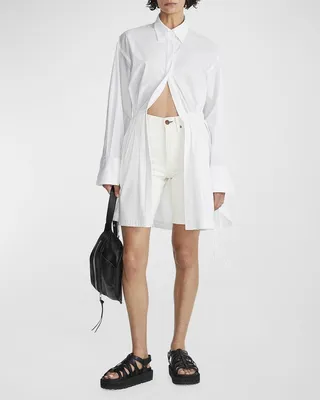 Fiona Waist-Tie Shirtdress