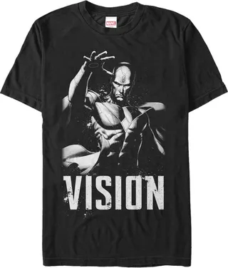 Men's Marvel Vision T-Shirt - Black - Small