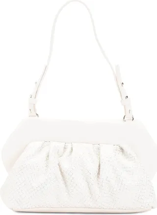 Leather Amari Ruched Shoulder Bag
