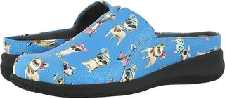 SoftWalk San Marcos (Blue Dogs) Women's Clog Shoes
