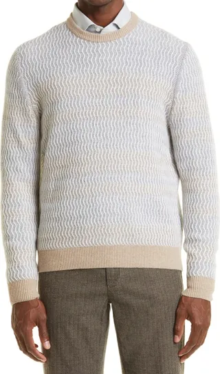 Textured Wool & Cashmere Sweater