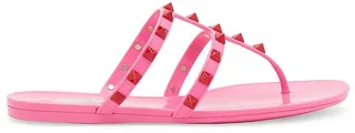 Rockstud Jelly Thong Sandals