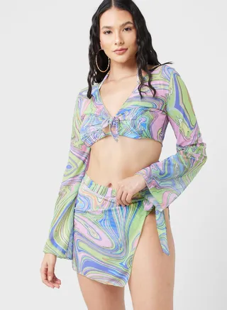 Long Sleeve Bikini Set