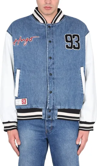 Bomber Jacket With Logo