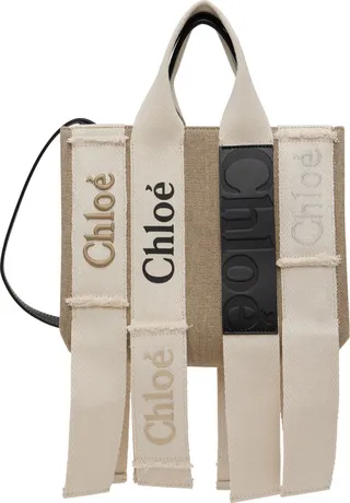 Chloé Beige Small Woody Tote