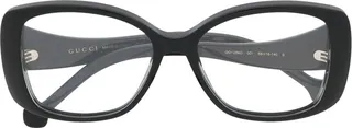 Oversize square frame glasses
