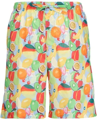 Fruit-Print Pyjama Shorts