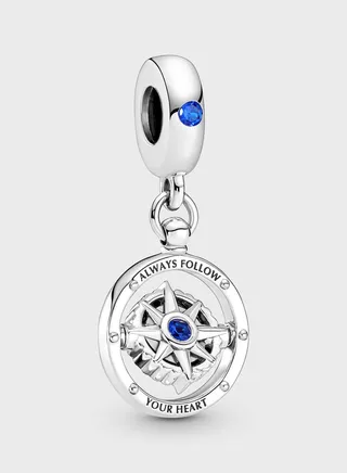 Spinning Compass Dangle Charm