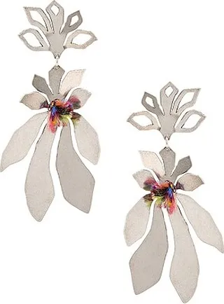 Isabel Marant Melting Silver Earring in Metallic Silver