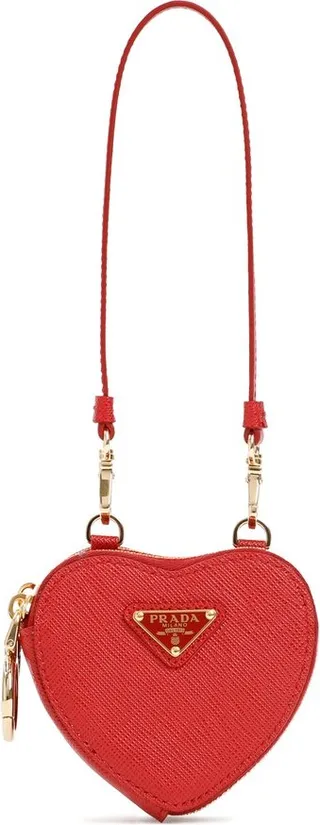 Prada Heart Saffiano Mini Shoulder Bag