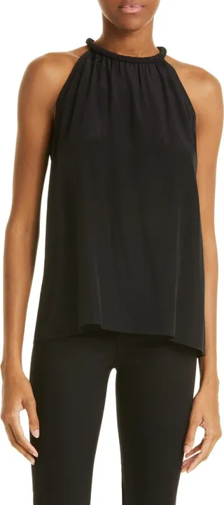 Kinsa Halter Neck Silk Tank