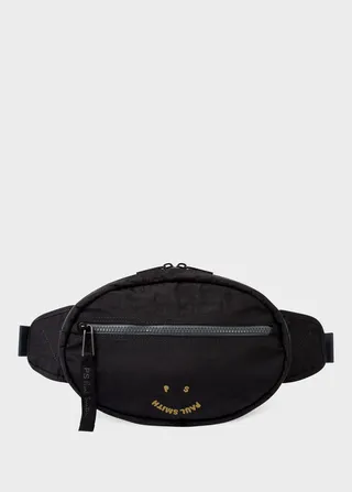 Black 'Happy' Belt Bag