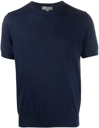 knitted short-sleeve T-shirt