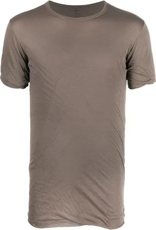 rolled-sleeve detail T-shirt