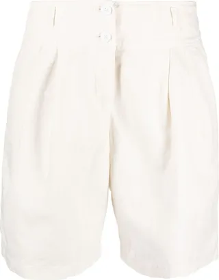 pleat-detail Bermuda shorts