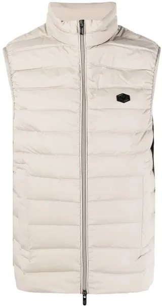 Logo-Plaque Zip-Up Gilet